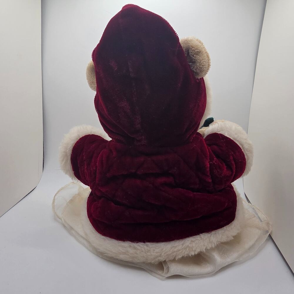 Starbucks Bearista Bear 2005 43rd Edition Christmas Plush Santa Dress Toy - Picture 4 of 9